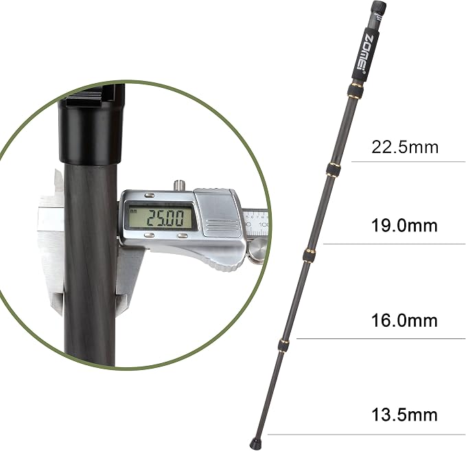 ZOMEI Z669C Carbon Fiber Portable Tripod - Image 8