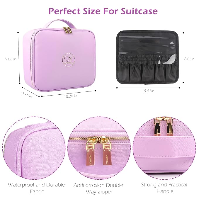 MOMIRA Travel Makeup Bag Cosmetic Bag Makeup Organizer Bag - Image 2
