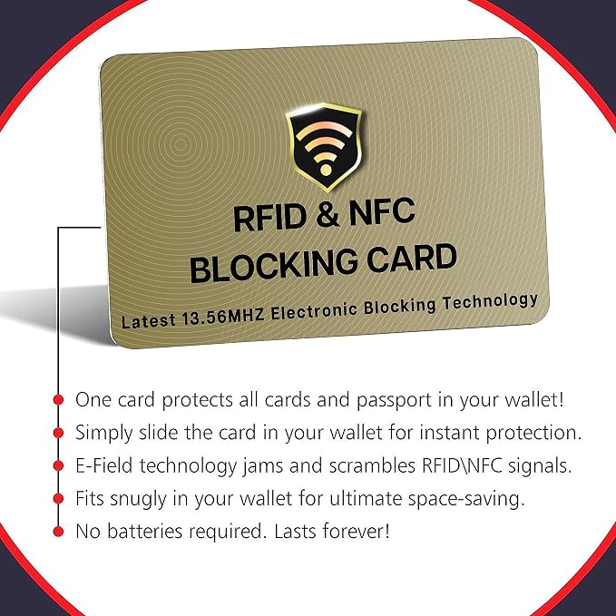 SaiTech IT RFID Protected Cards, 3 Pack One Card Protects Entire Wallet Purse - Image 7