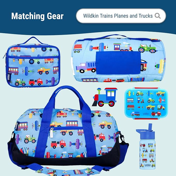 Wildkin 12-inch Kids Backpack – Padded, Adjustable, and Trucks - Image 7