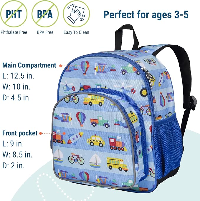 Wildkin 12-inch Kids Backpack – Padded, Adjustable - Image 4