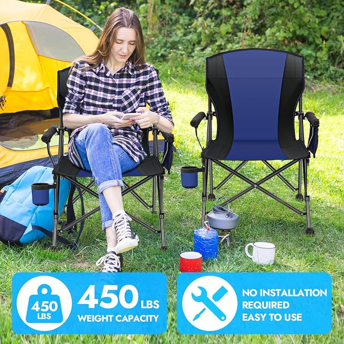 Oversized Folding Camping Chair - Image 4