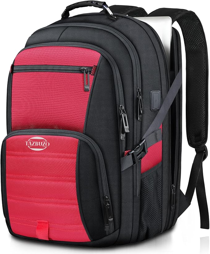 52L Extra Large Travel Backpack, 18.4 Inch Travel Laptop Backpack, TSA Friendly by TAZBUZO