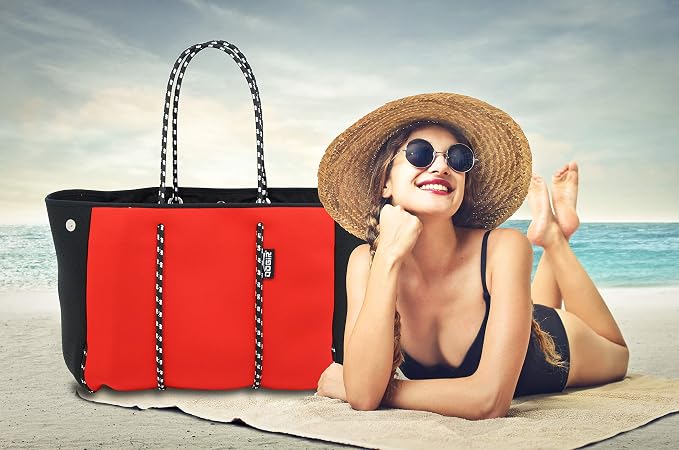 QOGiR Neoprene Multipurpose Beach Bag Tote - Image 5