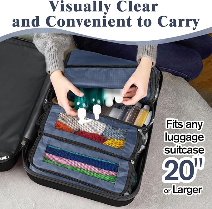 Hanging Travel Organizer, Carry on Luggage Suitcase Organizer, Travel - Image 4