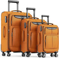 SHOWKOO Luggage Sets 3 Piece Softside Expandable Lightweight Durable Suitcase by SHOWKOO