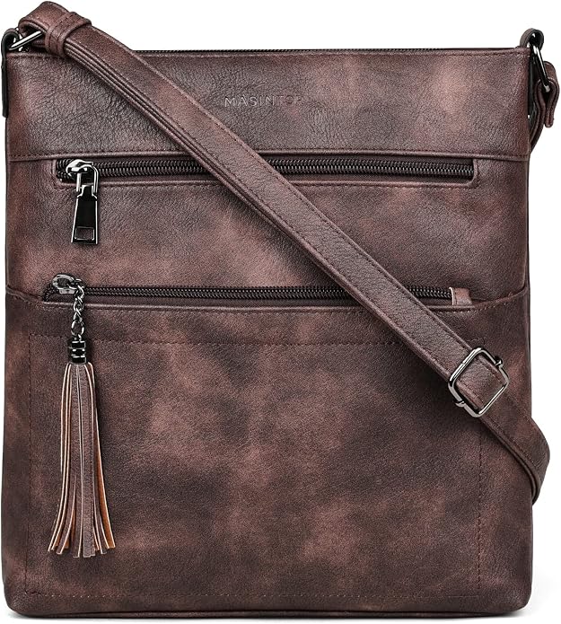 MASINTOR Crossbody Purses for Women, Adjustable Strap Shoulder Bag by MASINTOR
