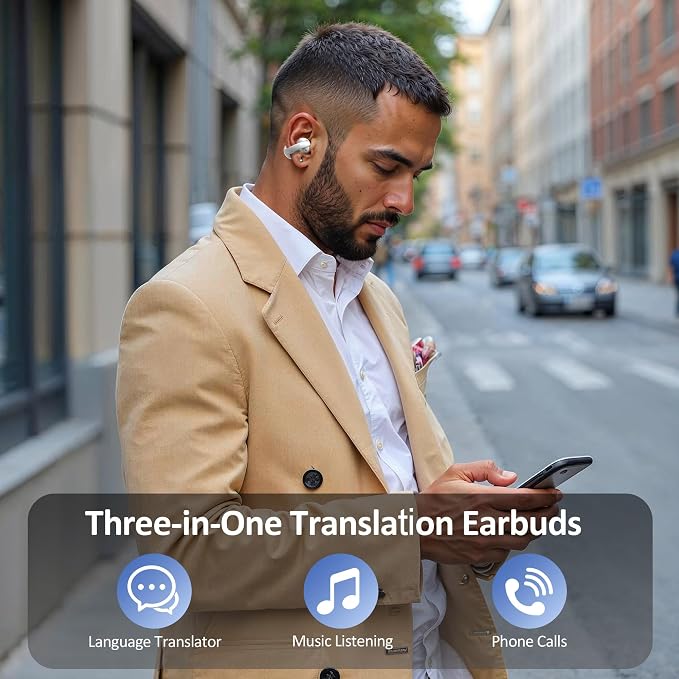 Language Translation Earbuds Real Time, IAMJOY Language Translator Earbuds Open - Image 9