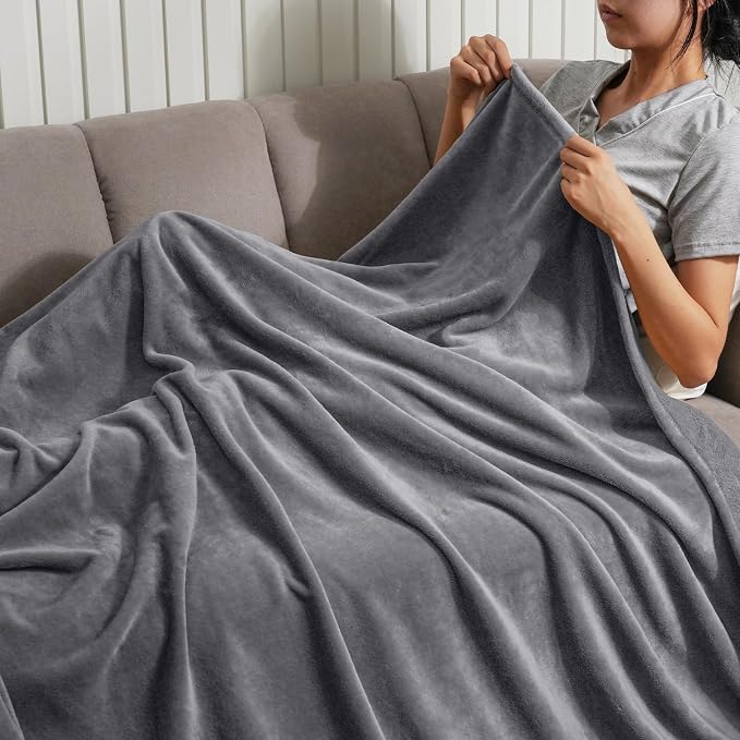PHF Ultra Soft Fleece Throw Blanket, No Shed No Pilling Luxury Plush Cozy - Image 2