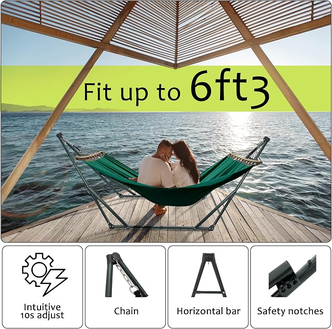 Tranquillo Sturdy Steel Hammock Stand - Image 2