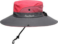 Womens Summer Sun Hat Beach Hat Wide Brim Outdoor UV Protection Hat Foldable by AEFSHAN