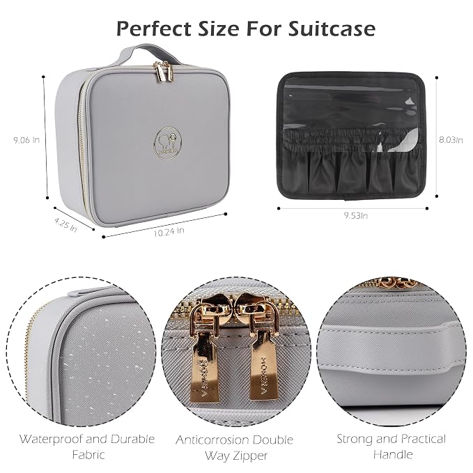 MOMIRA Travel Makeup Bag Cosmetic Bag Makeup Organizer Bag - Image 2