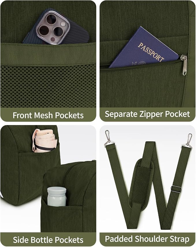 Narwey For Spirit Airlines Personal Item Bag 18x14x8, Small Duffle Bag for - Image 7