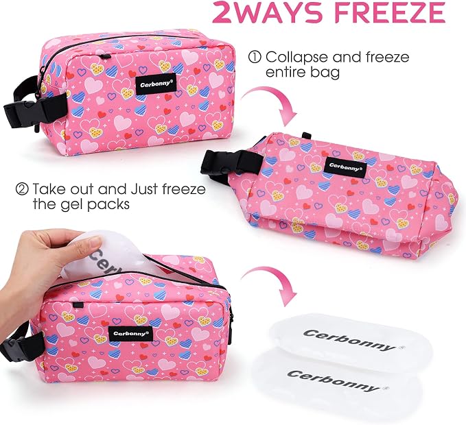 Cerbonny Freezable Lunch Bag, PVC Material, Keeps Food Cool - Image 2
