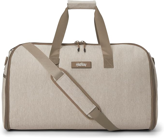 Halfday Convertible 2-in-1 Garment Duffel Weekender Bag 40L | Wrinkle-Free by HalfdayTravel