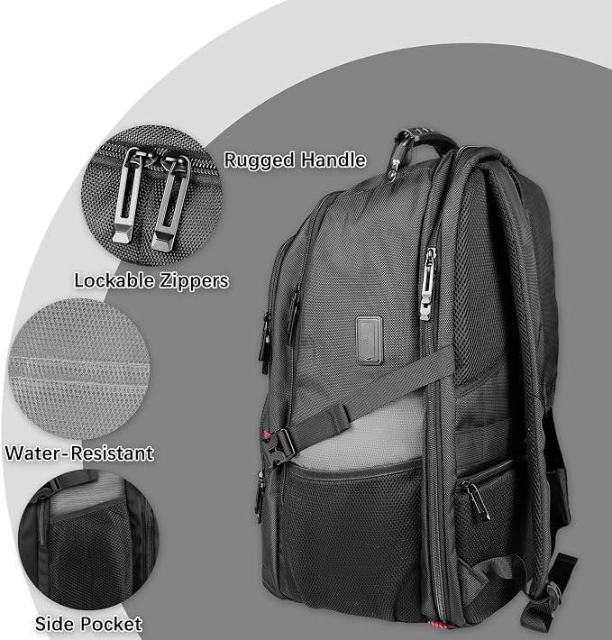 Extra Large Laptop Backpack for Men, Travel Backpack, Big Backpack, 50L Water - Image 4