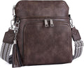 Crossbody Purse for Women, Lightweight Medium Crossbody Bag Soft Leather by Roulens