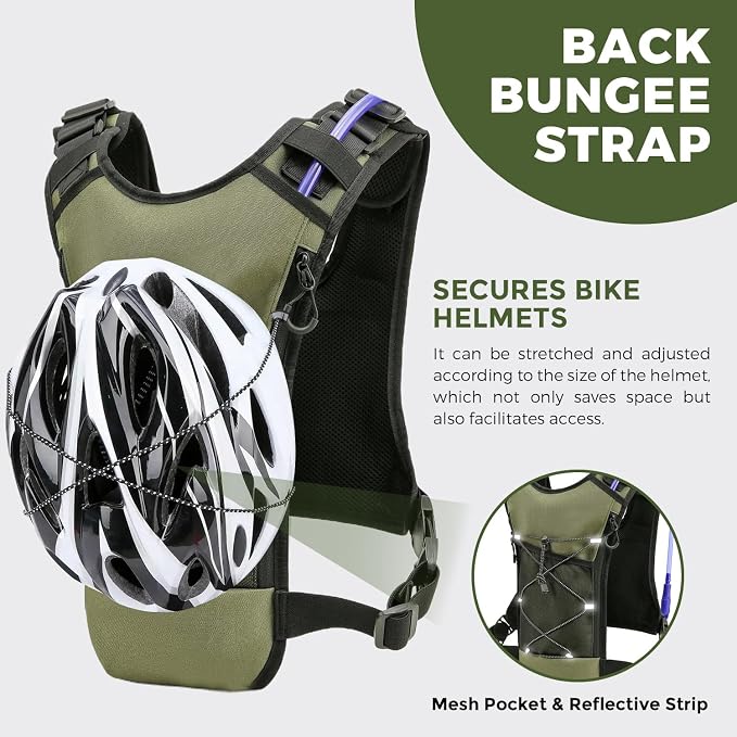 USA Original Patent Running Hydration Vest Backpack, Lightweight Chest Pack - Image 3