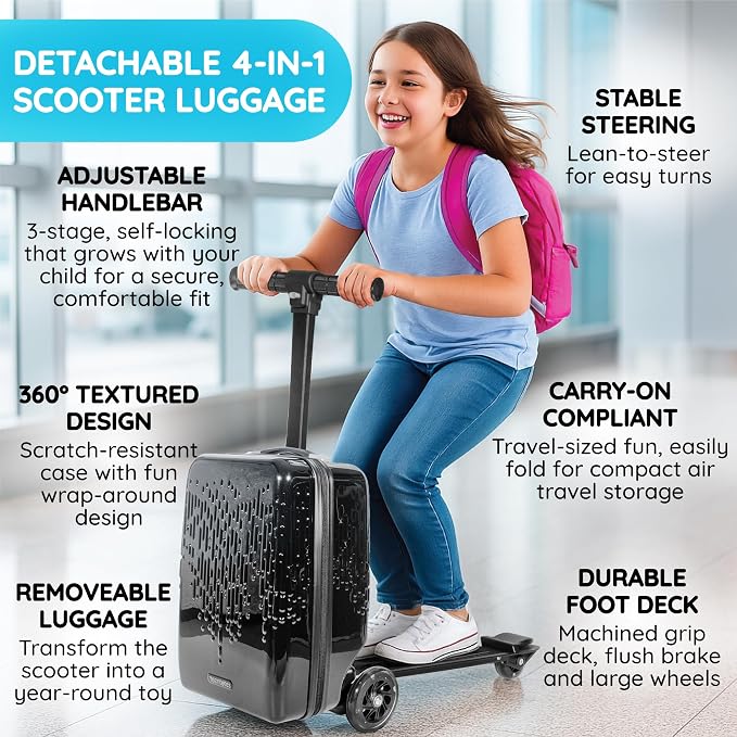 Teen Totes Detachable 4-in-1 Scooter Luggage - Image 2