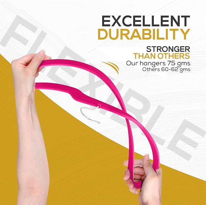 Premium Velvet Hangers 50 Pack Ultra Thin Non Slip Adult Felt Space Saving Suit - Image 7