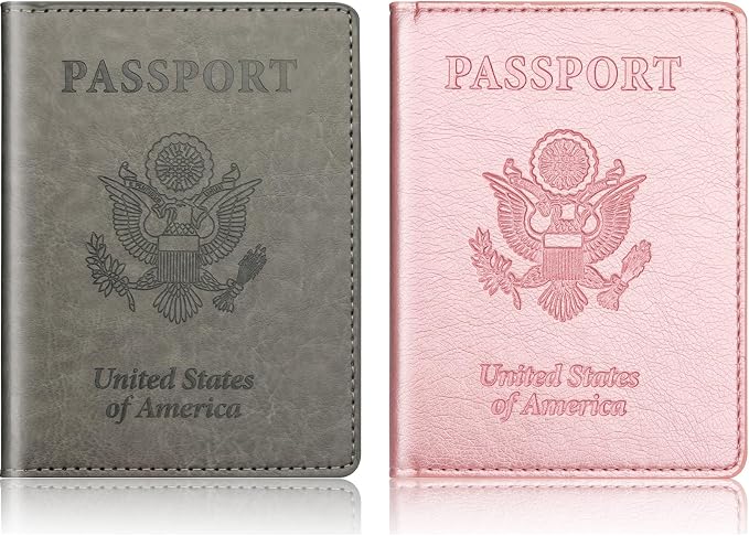 Rose Gold & Gray Passport Holder - Image 8