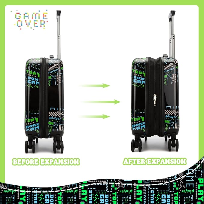 Suitcase for Kids 16inch Car Luggage Set for Boys Travel Suitcase Hard Shell - Image 7