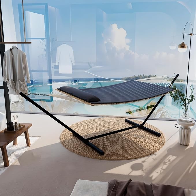 Hammock with Stand for Outside, 2 Person Portable Hammock with Breathable - Image 7