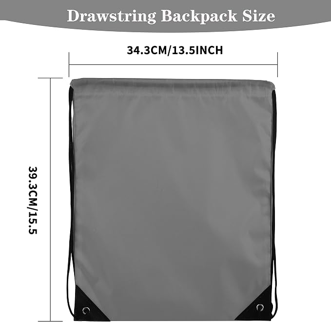 60 Pieces Drawstring Backpack Bags Sports Sackpack Bulk Cinch Gym Bag - Image 2