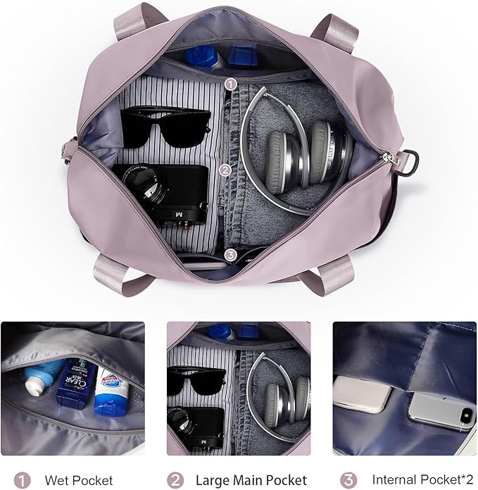 Travel Duffel Bag, Sports Tote Gym Bag, Shoulder Weekender Overnight Bag - Image 6