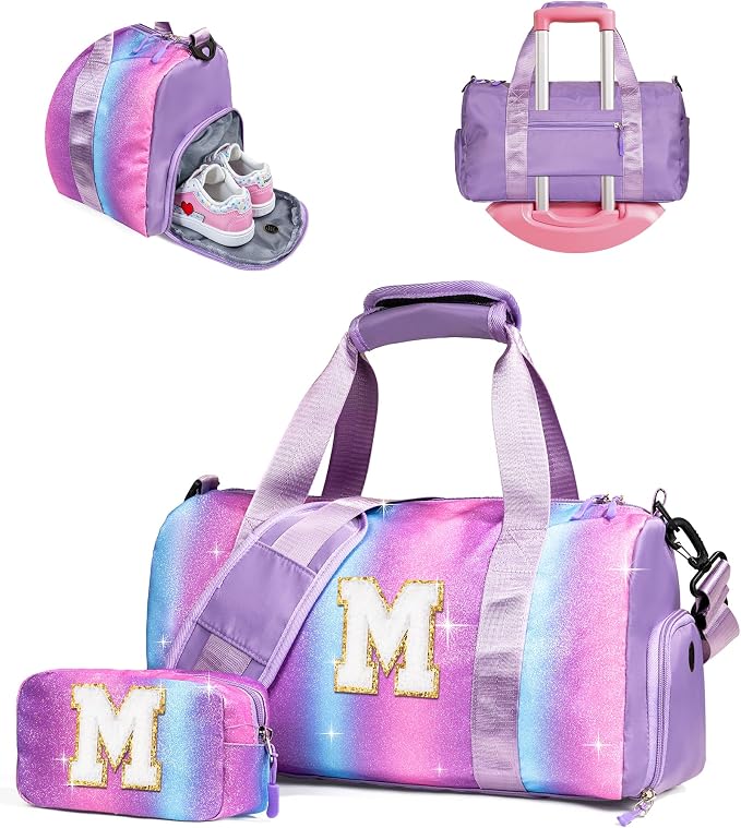 Gifts for 3 4 5 6 7 8 9 10 Year Old Girls-Girl Gym Bag by Vogewood