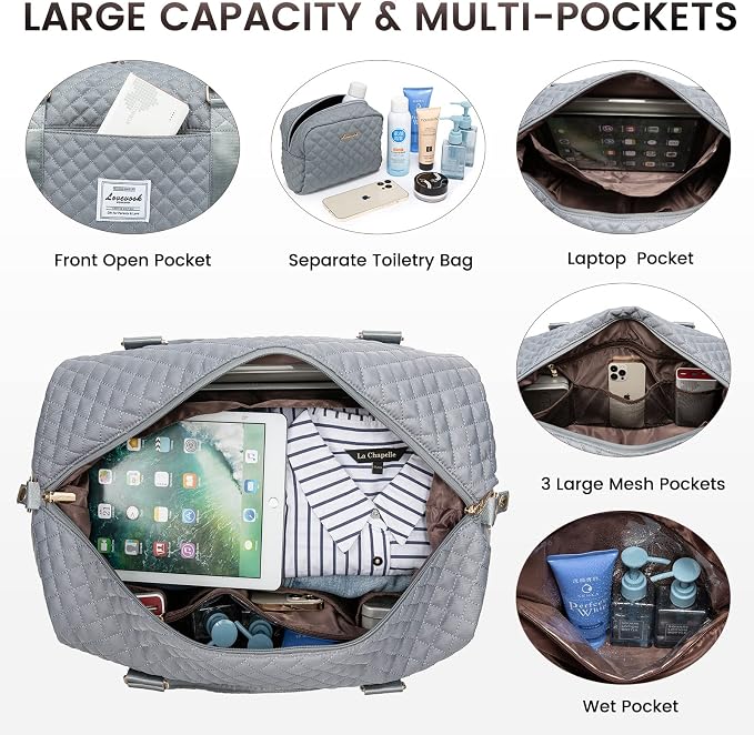 LOVEVOOK Travel Duffle Bag, Weekender Bags - Image 3
