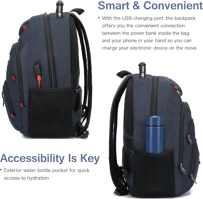 Boavan Laptop Backpack for men, 15.6 inch Laptop Bag - Image 5