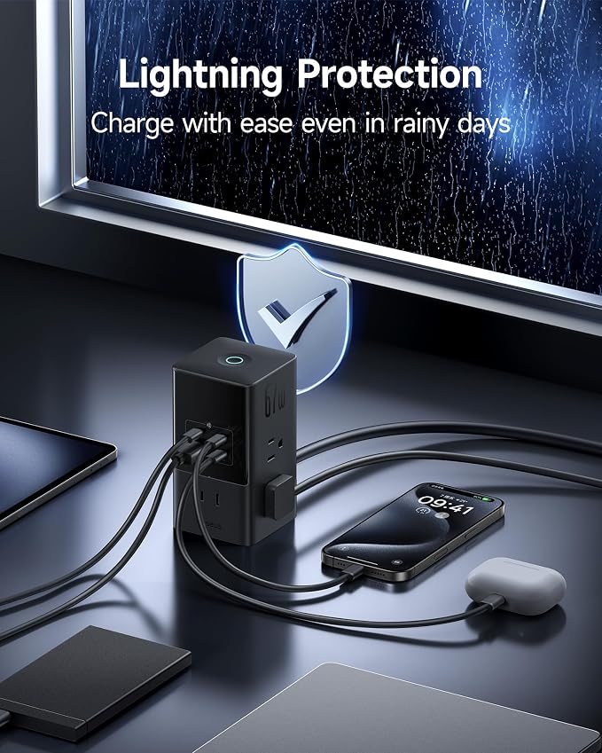 Baseus Charging Station 67W, 10-in-1 USB-C PD Fast Charging Desktop Charger - Image 8