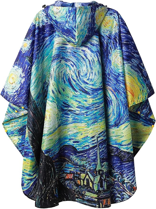 SaphiRose Rain Poncho Jacket Coat Hooded - Image 2
