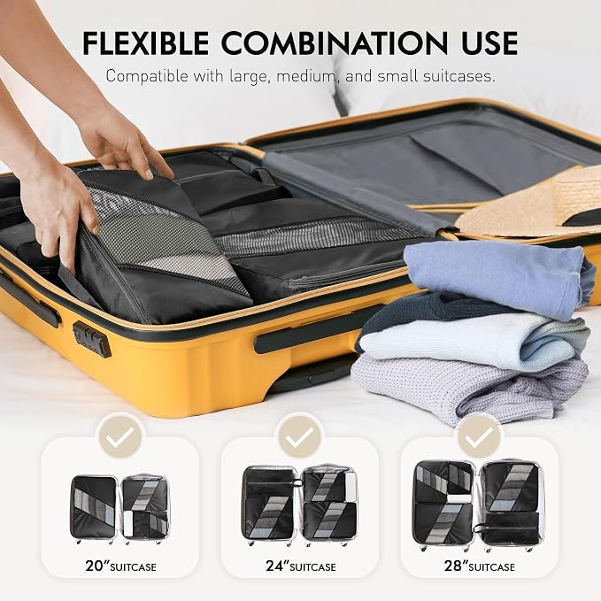 WVM Packing Cubes for Travel, 8 Set Luggage Organizer Bags - Image 3