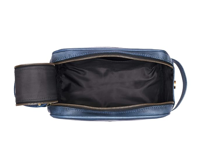 10" Premium Leather Toiletry Travel Pouch - Image 9