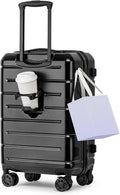 KYME Hardside Carry On Luggage 22x14x9 Airline Approved by KYME