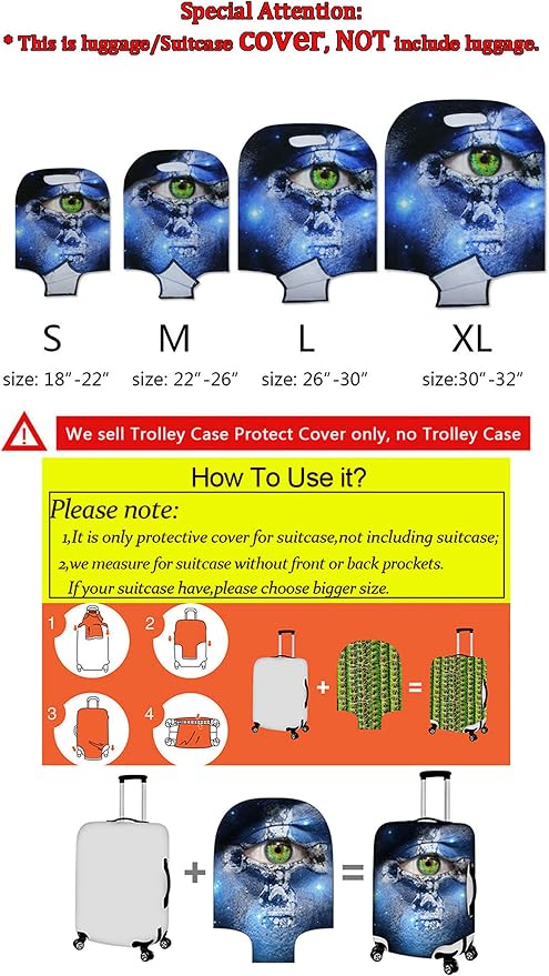 Sea Turtles Luggage Cover Anti-scratch Dustproof Suitvase Protector Fits 26-29 - Image 6
