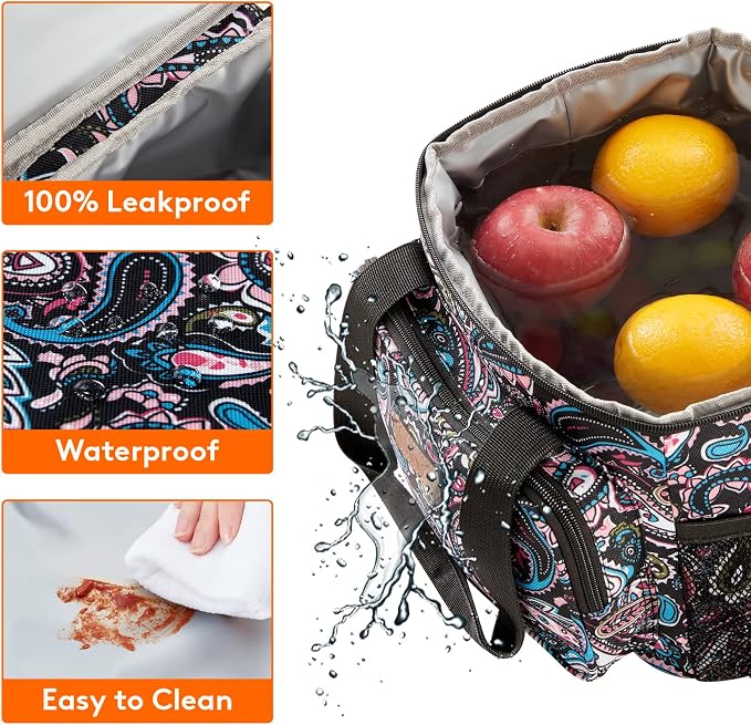 Lifewit Medium Lunch Bag Insulated Lunch Box Soft Cooler Cooling Tote - Image 4