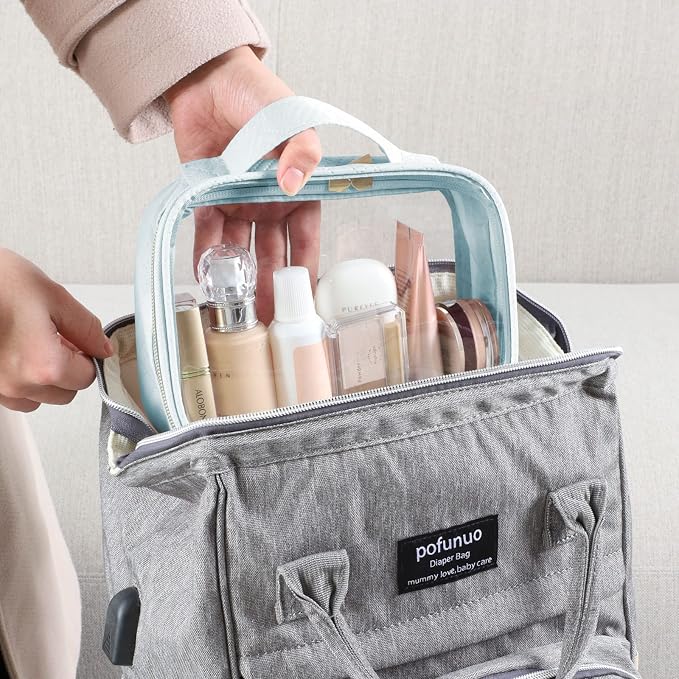 PACKISM TSA Approved Toiletry Bag, 3 Pack Clear Makeup Bags - Image 6