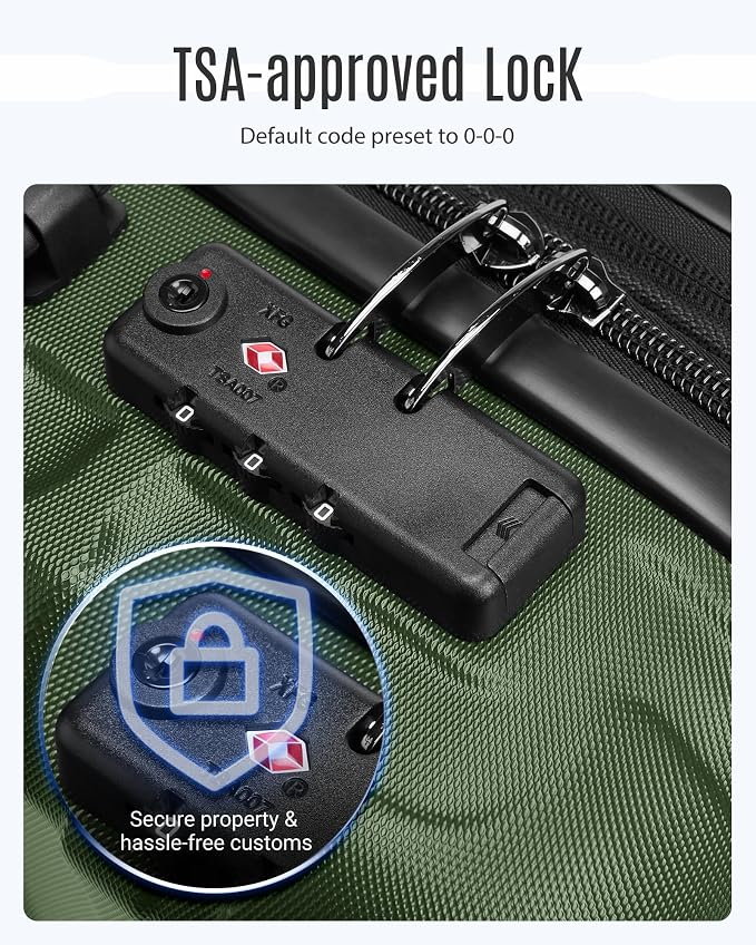 LIGHT FLIGHT Luggage Sets, 3 Piece Durable Suitcase Set - Image 5