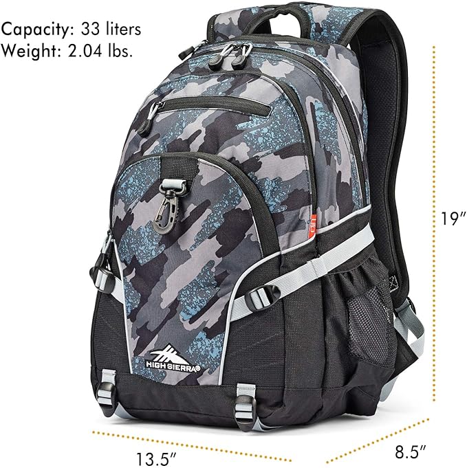 High Sierra Loop Backpack, or Work Bookbag - Image 5