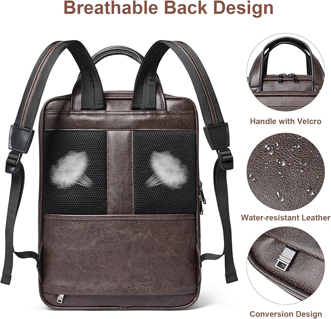 Shrrie 15.6" Laptop Backpack, Business Work Backpack Briefcase, Durable - Image 6