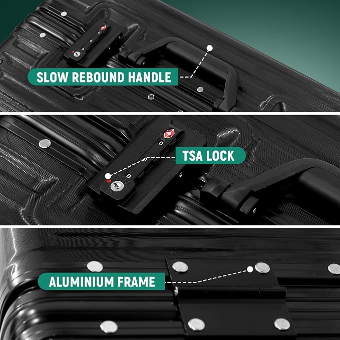 UrbanExporer 26 Inch Hardside Zipperless Luggage - Image 2