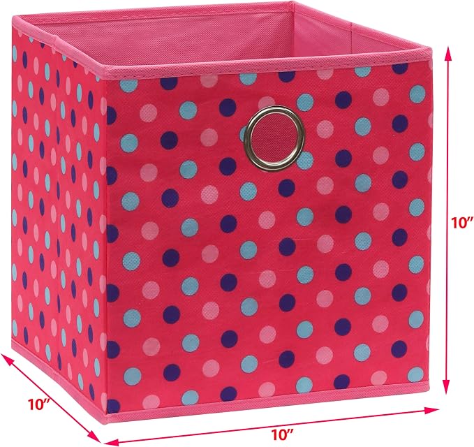 SIMPLE HOUSEWARE 10-Inch Collapsible Fabric Cube Storage Bin - Image 5