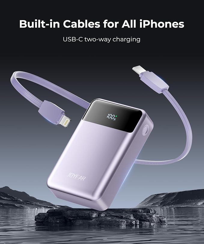 Portable-Charger-Power-Bank Travel Essentials Battery Pack USB C 30000mAh Built - Image 5