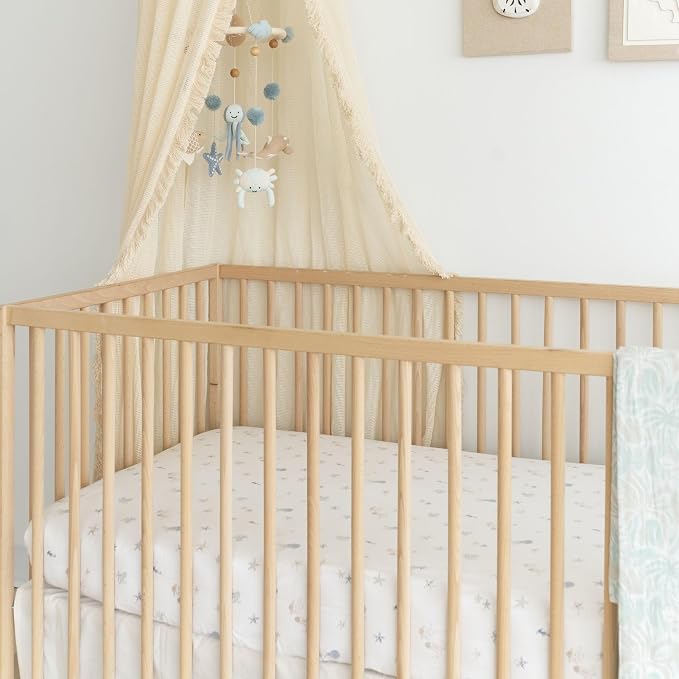 Crane Baby 100% Cotton Animal Nursery Sheet - Image 5