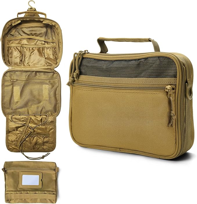 VELVEBAG Mens Toiletry Travel Bag Hanging Toiletry Bag by HouseholdToiletriesKit