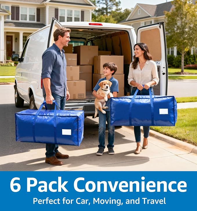 6 Pack Heavy Duty Moving Bags - Image 4