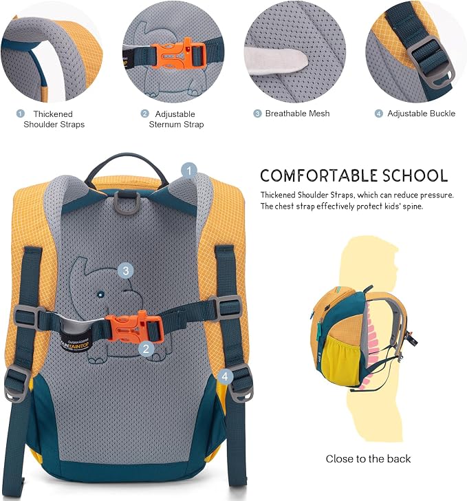 MOUNTAINTOP 8L Kids Backpack, Toddler Backpack Travel Daypack - Image 3